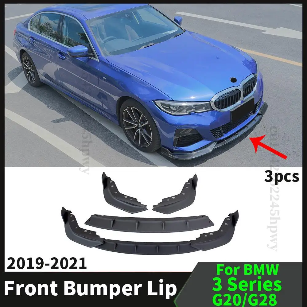 Front Bumper Lip Chin Wide Body Kit Tuning Accessories Splitter Modified For BMW 3 Series 330i 325i 320i G20 G28 2019 2020 2021 |