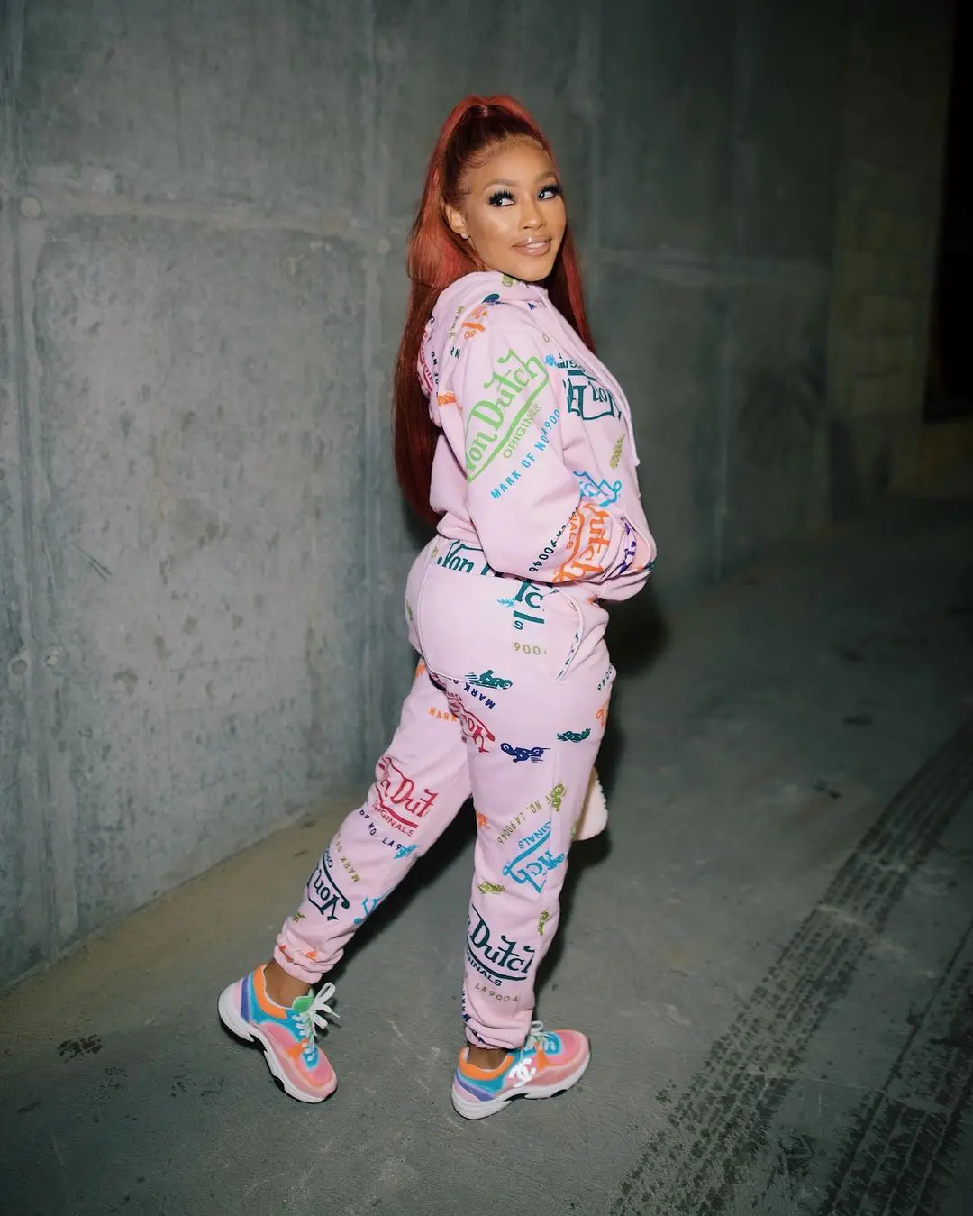 Coffeehot two piece set women Sporty Casual Letter Print Hooded Tracksuit Women Pants Sets