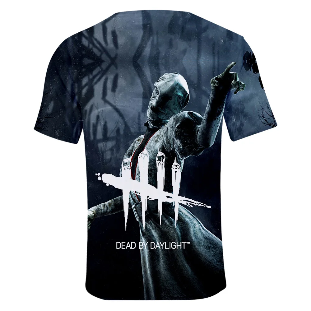 Dead By Daylight Футболка Горячая игра выживания футболка ZombieTerror Стиль 3d печать футболка для мужчин Уличная Топы Harajuku Hombre