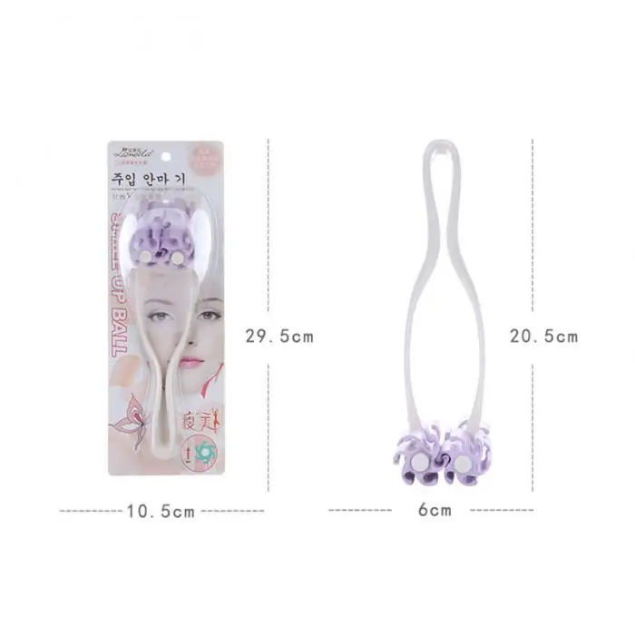 Portable Manual Face Massager For Women Make Up 2 Roller Face Body Shaping Lifting Slimming V Shape Face Lift Tools Massager