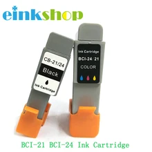 Einkshop чернильный картридж BCI-21 BCI-24 bci 21 24 чернильный картридж для принтера Canon BJC 2000 2100 2115 2120 400 410 400j 4000 принтер