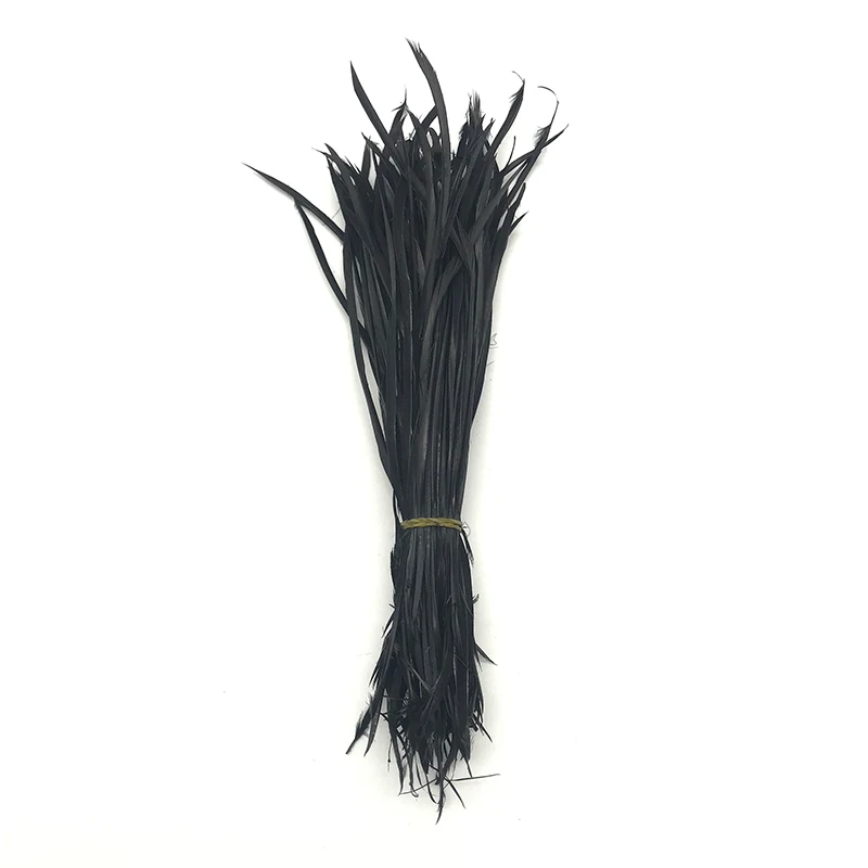 Черный Wholesale20-100pcs/лот тонкие мягкие перья индейки Марабу Промытые гусиные пушистые перья для украшения свадьбы - Цвет: Черный