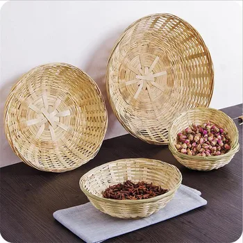 

Handmade Chinese Style Bamboo Cane Basket Storage for Storage Food Egg Vegetable Eco-Friendly Sundries Bamboo Basket