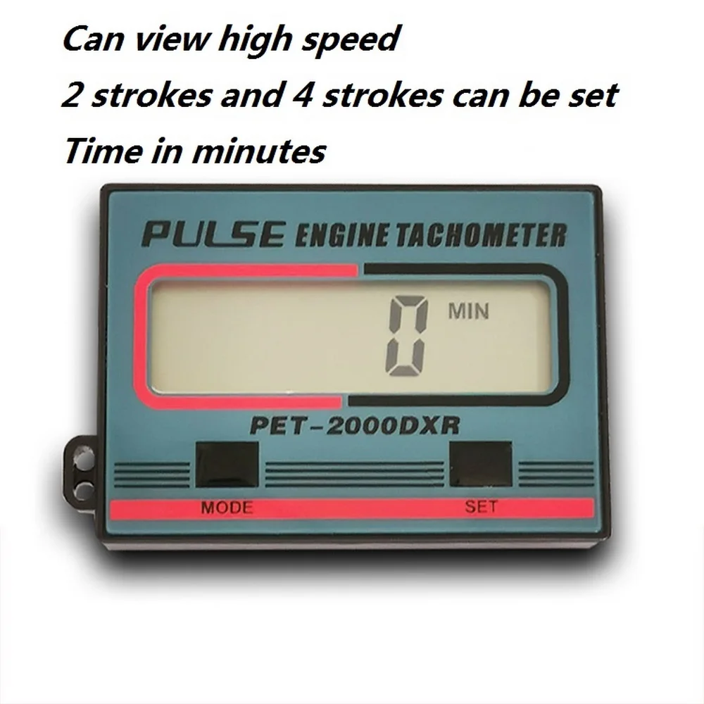 Tachometer Gauge Engine Tachometer Tachometer Meter Car Engine Tachometer Handheld Digital Induction Chain Saw Tachometer for Chainsaw Lawnmowers Gasoline Engine Timed in Minutes