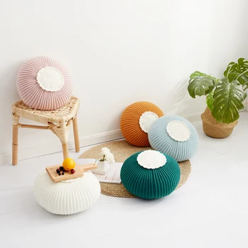 

Pumpkin Pillow Vegetable Back Cushions Woven Cute Support Soft Home Office Chair Pad Travel Pillows Baby Kids Room Nursery Decor