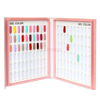

Nail shop with sample 120 pieces inlaid nail polish gel color box color card present display board tool