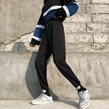 

Students Loose Sweatpants Thin Elastic Beam Foot Type of Cultivate One's Morality Show Thin Joker Leisure Trousers Free Shipping