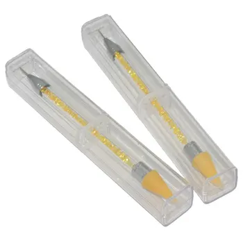 

1Pcs Dual-ended Nail Dotting Pen Crystal Beads Handle Remove Rhinestone Studs Picker Wax Pencil Manicure Nail Art Picking Tools