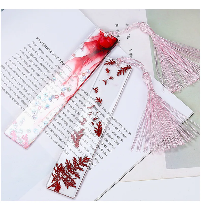 Silicone Bookmark Resin Mold Rectangle Silicone Bookmark Resin Mold DIY Bookmark Mold Making Epoxy Resin Jewelry DIY Craft Silicone Transparent