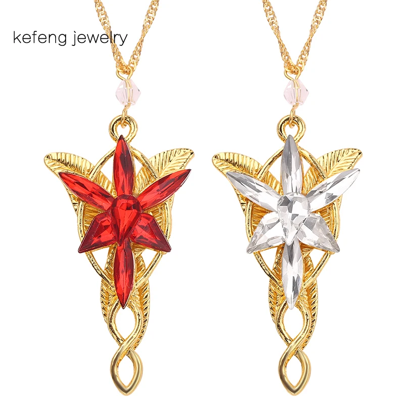 20 шт./лот Arwen Evenstar ожерелье эльфов принцесса Модный кристалл кубический цирконий