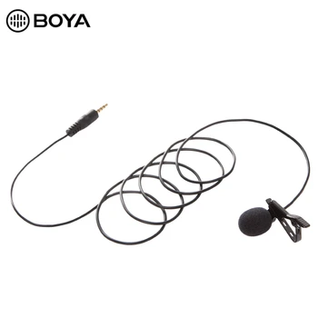 

BOYA BY-LM10 Smartphone Omnidirectional Clip-on Lavalier Microphone for iPhone 6 6s 5 5s 4 4s Plus ios Sumsang S6 S5 S4 Android