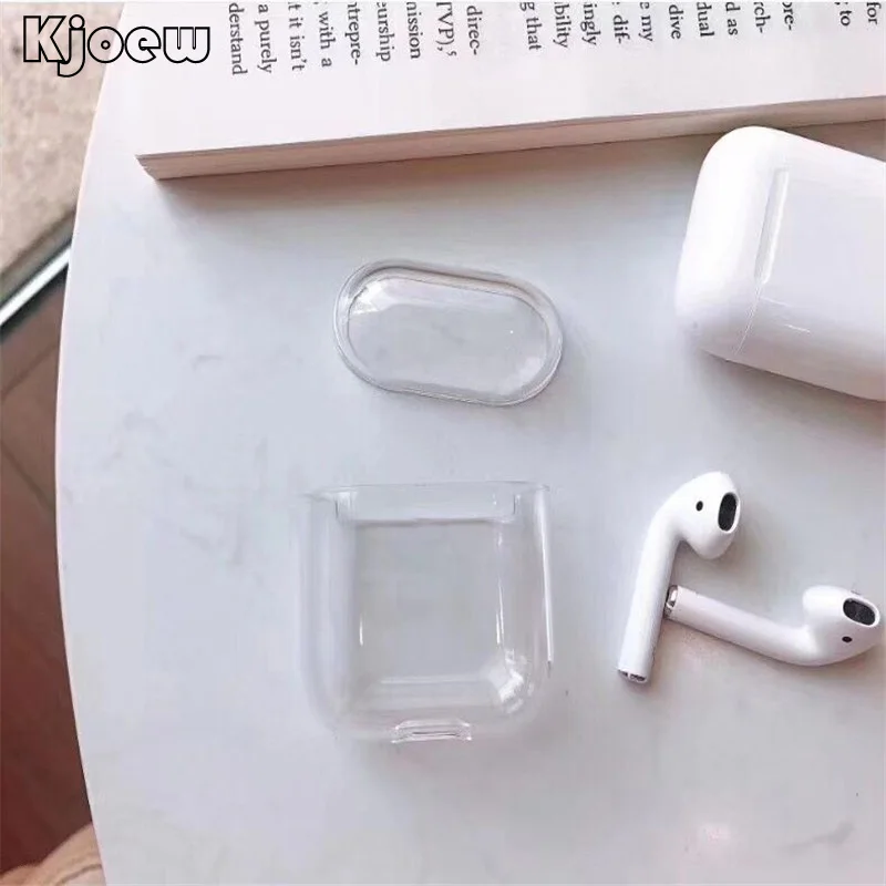 Прозрачный мягкий ПК чехол для AirPods 2 1 Air Pods прозрачный силиконовый наушников