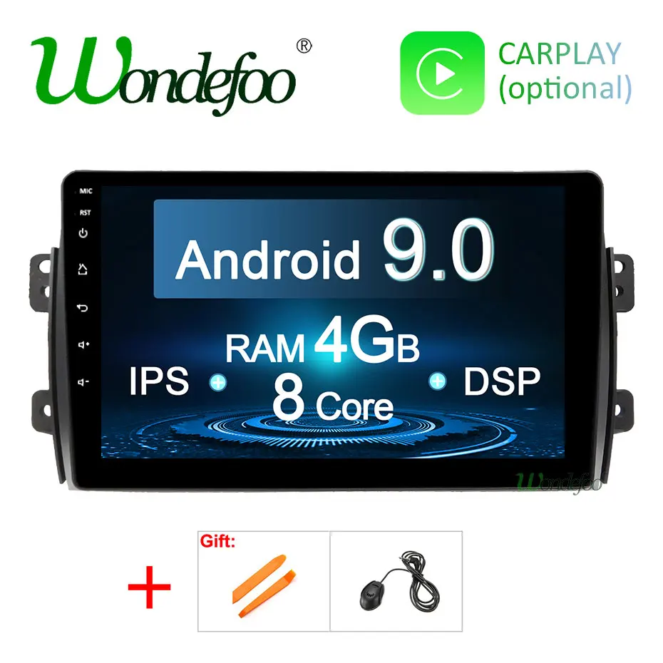 Discount DSP IPS Android 9.0 64G ROM Auto GPS Radio for Suzuki SX4 2006-2013 Multimedia Screen Stereos Receiver NO DVD Player Head Unit 0