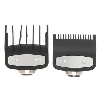 

2pc Cutting Guide Comb Hair Clipper Limit Comb Guide Attachment Set for Electric Hair Trimmer Shaver Hairdressing Tool 1.5/4.5mm