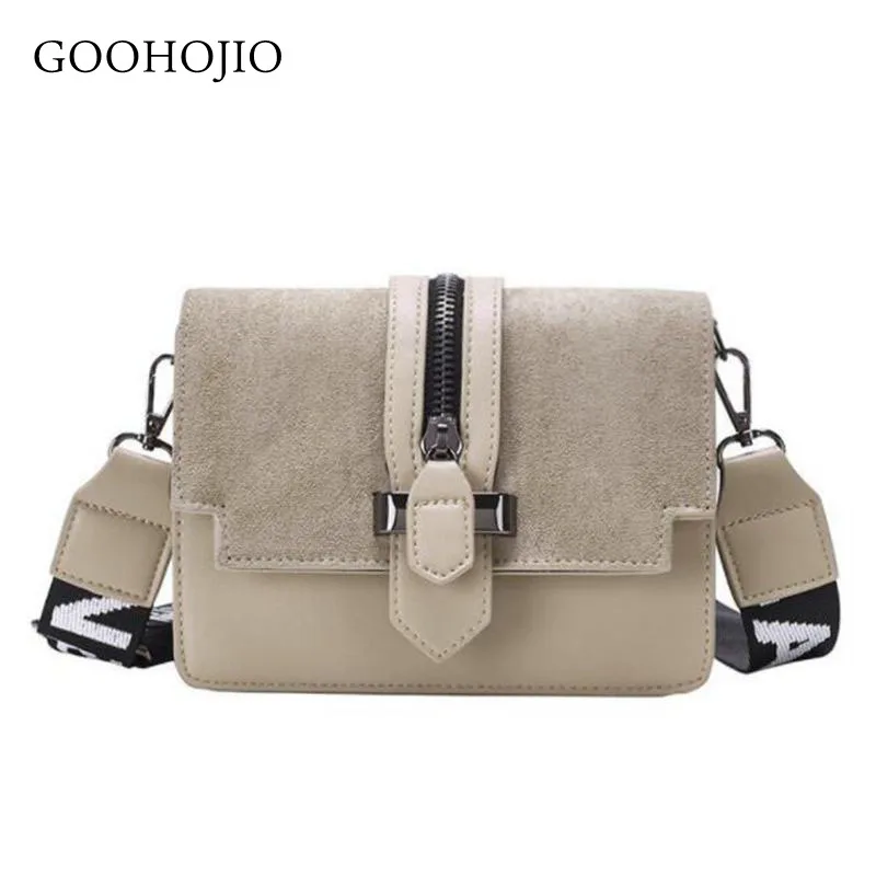 

2019 New Mini Handbag Women Fashion Ins Ultra Fire Retro Wide Shoulder Strap Messenger Bag with Simple Style Crossbody Bags