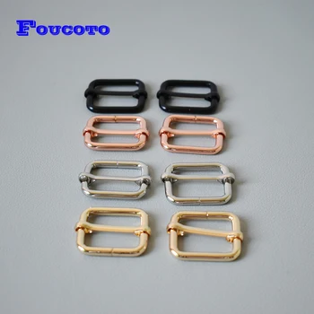 

10Pcs/Lot Four Color Slide Adjusters For Webbing 25mm Belt Buckles Handbag Bag Dog Collars Sewing Durable Metal Buttons
