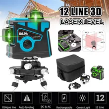 

2022 NEW Laser Level 12 Lines 3x360° 3D Self-Leveling Rechargeable Laser Level with Base Horizontal & Vertical Cross Line Laser