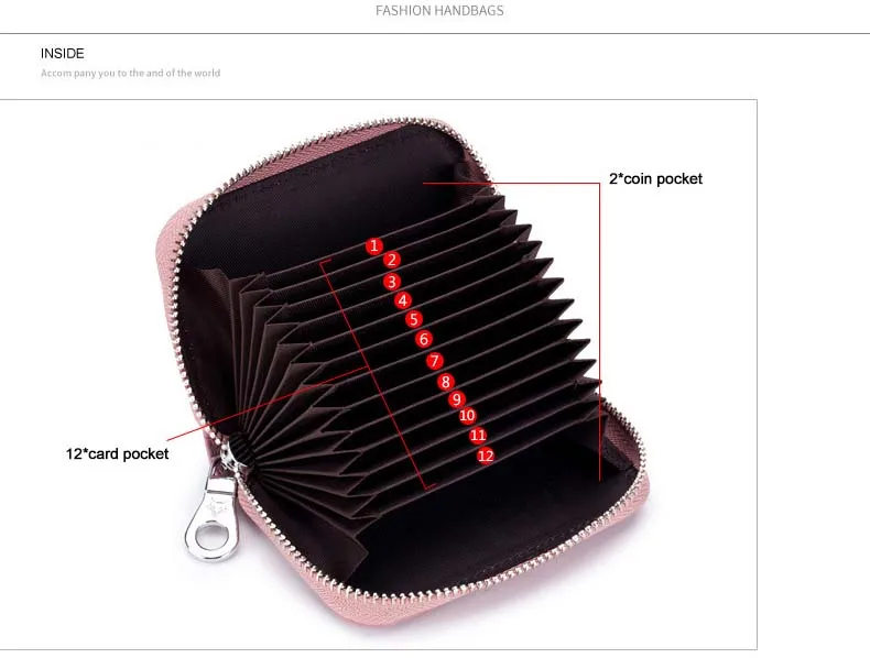 RFID натуральная кожа держатель для карт кошелек Кредитная карта 12-разрядный автомобиля линия стиль для женщин