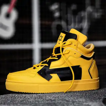 

Outdoor Street Shoes for Men Hip Hop Fashion Sneakers Platform High Top Men's Winter Shoes Non Slip Gym Male Casual Sneaker W5