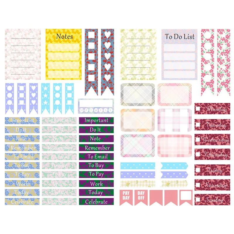 1 pcs cherry sakura pattern kawaii aesthetic book journal stickers scrapbooking cute label staionery office school supplies assorted stickers aliexpress