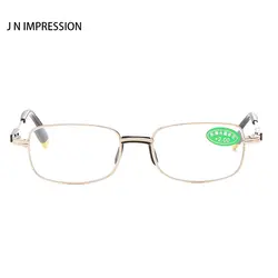 J N Анти-усталость стекла очки для чтения мужчин и wo Мужская металлическая рамка Рецептурные очки + 1.0to + 4,0 WM808
