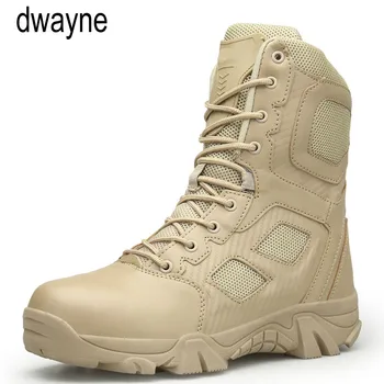 

Big Size 39-47 Mens Boots Wear-resisting Non-slip Army Boots Men Waterproof Outdoor Climbing Hiking Boots Men