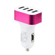 Высокое качество Автомобильный USB адаптер зарядное устройство Зарядка металлическая розетка Мини Автомобильное зарядное устройство 4 порты, для мобильных телефонов 4.0A Быстрая зарядка# BL5