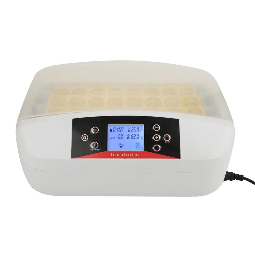 

32 Eggs Incubator Hatcher Digital Temperature Control Automatic Turning Control Temperature Duck Egg Hatcher EU Plug 220V