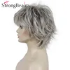 StrongBeauty Short Wavy Fluffy Layered Cut Wigs Synthetic Wig With Bangs Many Colors ► Photo 3/6