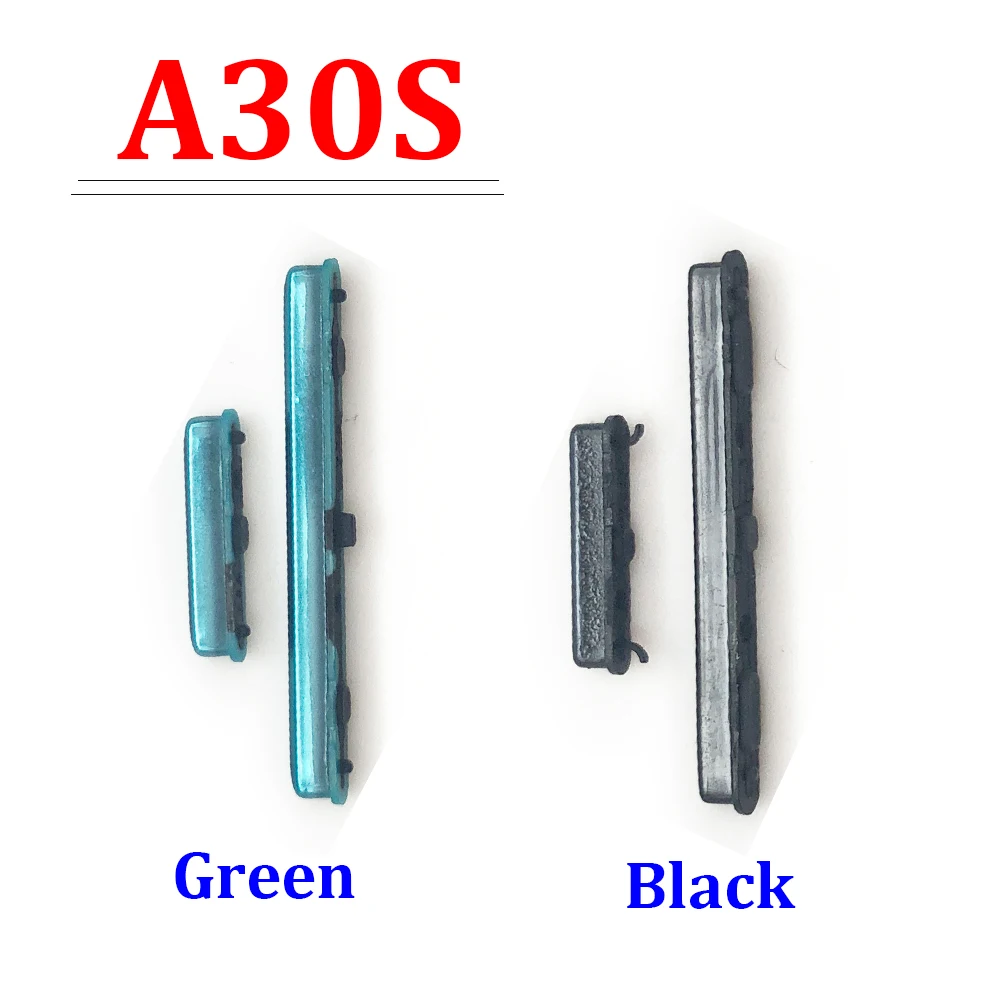 10Pcs, 삼성 A10S A20S A21S A30S A50S 사이드 키 전원 및 볼륨 버튼 교체용 새 전원 버튼 + 볼륨 버튼