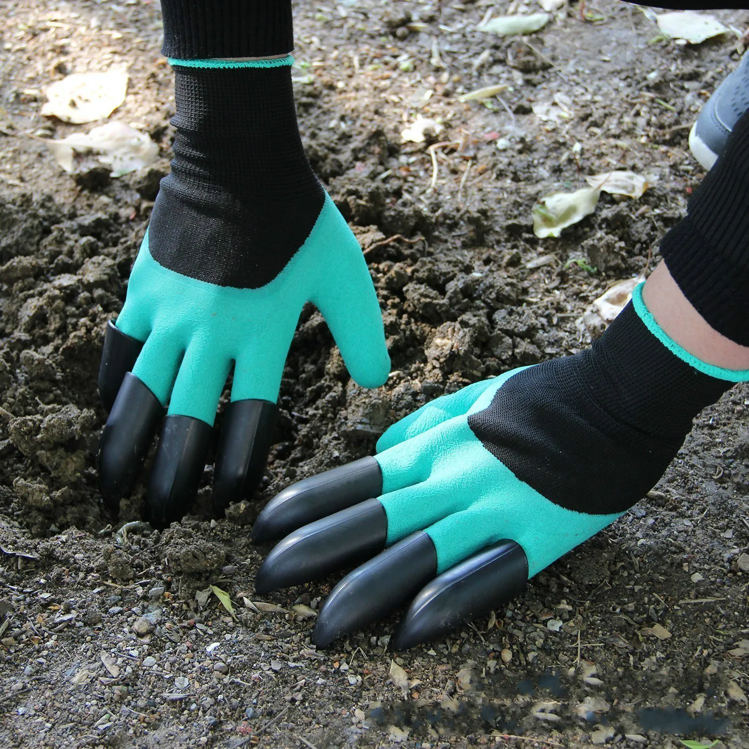 

New garden gloves 8 abs plastic claws for garden excavation planting outdoor general protective work gloves Hot Selling