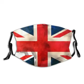 

protective mask with filter England Flag (2) anti dust PM2.5 reuse adult teen child girl