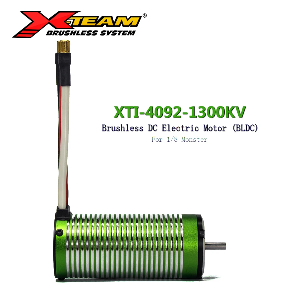 X-TEAM Brushless Motor 4092 1300KV BLDC Electromotor for Remote Control RC Cars 1/8-Monster Replacement Spare Part | Игрушки и хобби