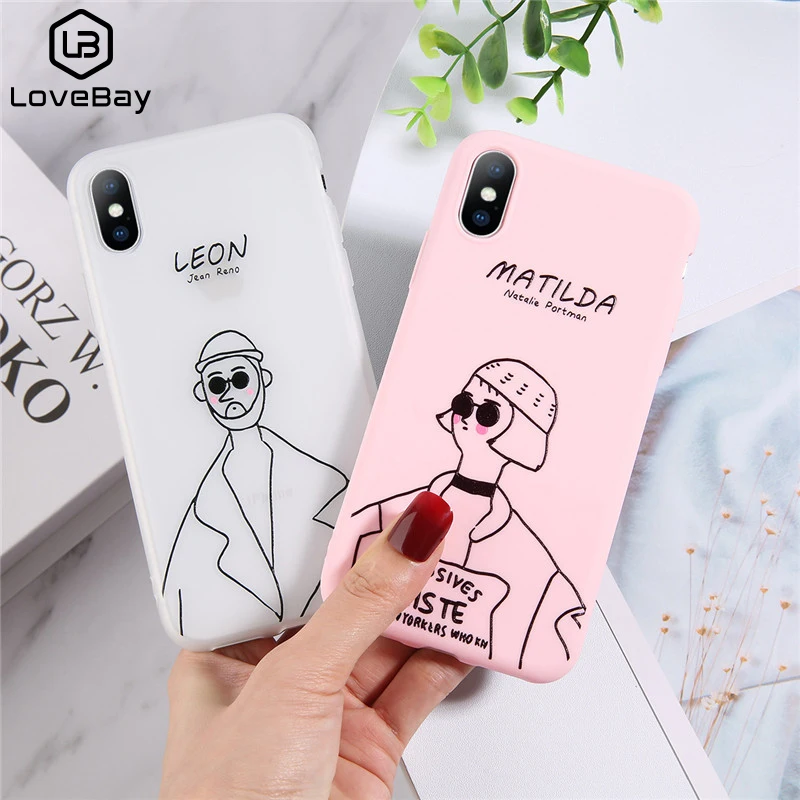 Пары скраб телефон чехол для iPhone 6 6S 7 8 Plus X XS XR Xs Max Модный Профессиональный Killer Girl