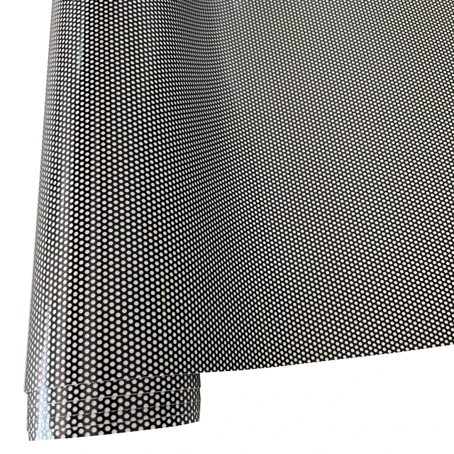 53cm*6/10m/roll Premium One-Way Perforated Black White Vinyl Privacy Window Film  Adhesive Glass Wrap Roll - AliExpress