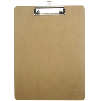 

Portable A4 Wooden Writing Board File Hardboard With Batterfly Clip For Office School Stationery Supplies Office Specific