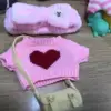 1set Clothes Suit Exquisite Soft Knitted Sweater DIY Accessories For 30cm Kawaii Yellow Duck Lalafanfan Plush Toys Stuffed Dolls 2