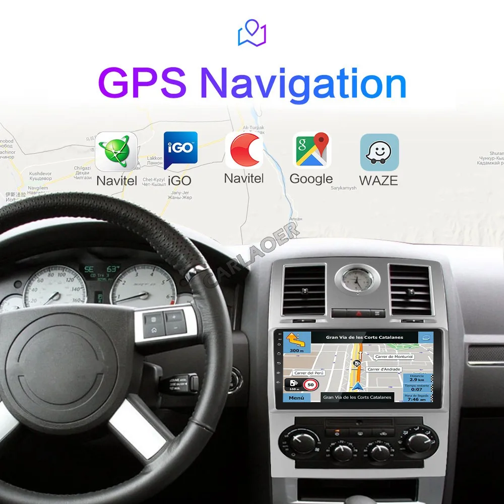 2 din автомагнитола 2Din Android Автомагнитола мультимедийный плеер Авто Аудио для Chrysler Aspen 300C 2004 2005 2006 2007 2008 gps wifi 4g