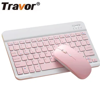 

TRAVOR Bluetooth Keyboard Mouse Sets Ultra Thin Portable Wireless Keyboard Wireless Mouse For Computer Laptop Tablet Cell phone