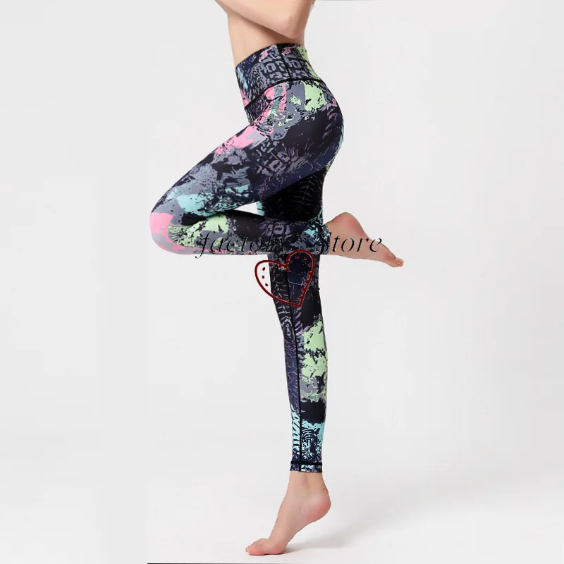 Ms Celana Legging Legging dengan Motif 