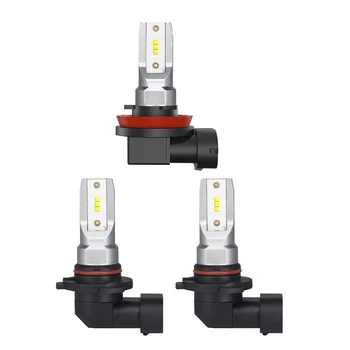 

2Pcs Led H8 H9 H11 9005 9006 HB4 Car CSP LED Fog Lights Headlight Bulbs DC12-24V 1600LM 6000K White Auto Fog Lamp Car Styling