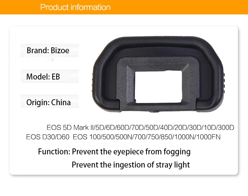 BIZOE EB Camera Eyecup Viewfinder Eyepiece Canon 5D Mark II 5D2 6D
