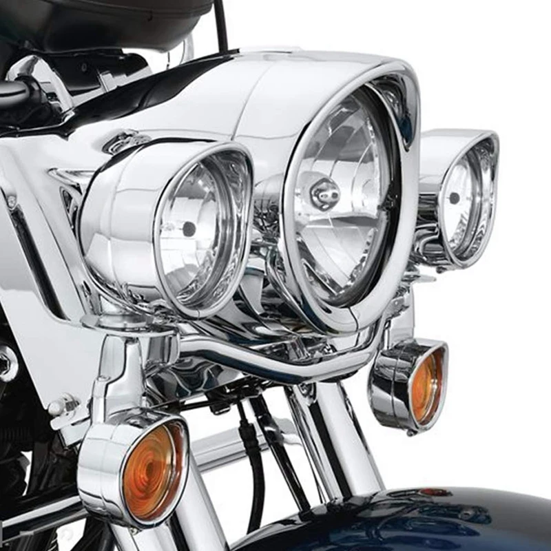 Мотоцикл 7 дюймов+ 4,5 дюймов фары обшивка кольцо козырек стиль для Touring Road King Electra Glide Softail Fld/Flh мотоцикл Acce