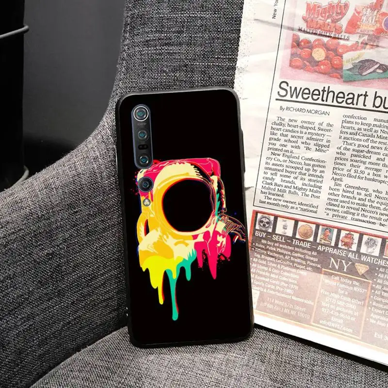Красочный Радужный черный чехол для мобильного телефона Redmi 7 7A S2 8 8lite 10 10Lite 5Plus Note9