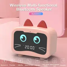 M1 мультипликационный Многофункциональный Bluetooth 5,0 динамик беспроводной мини-динамик портативный инновационный громкоговоритель поддержка будильника TF карта USB