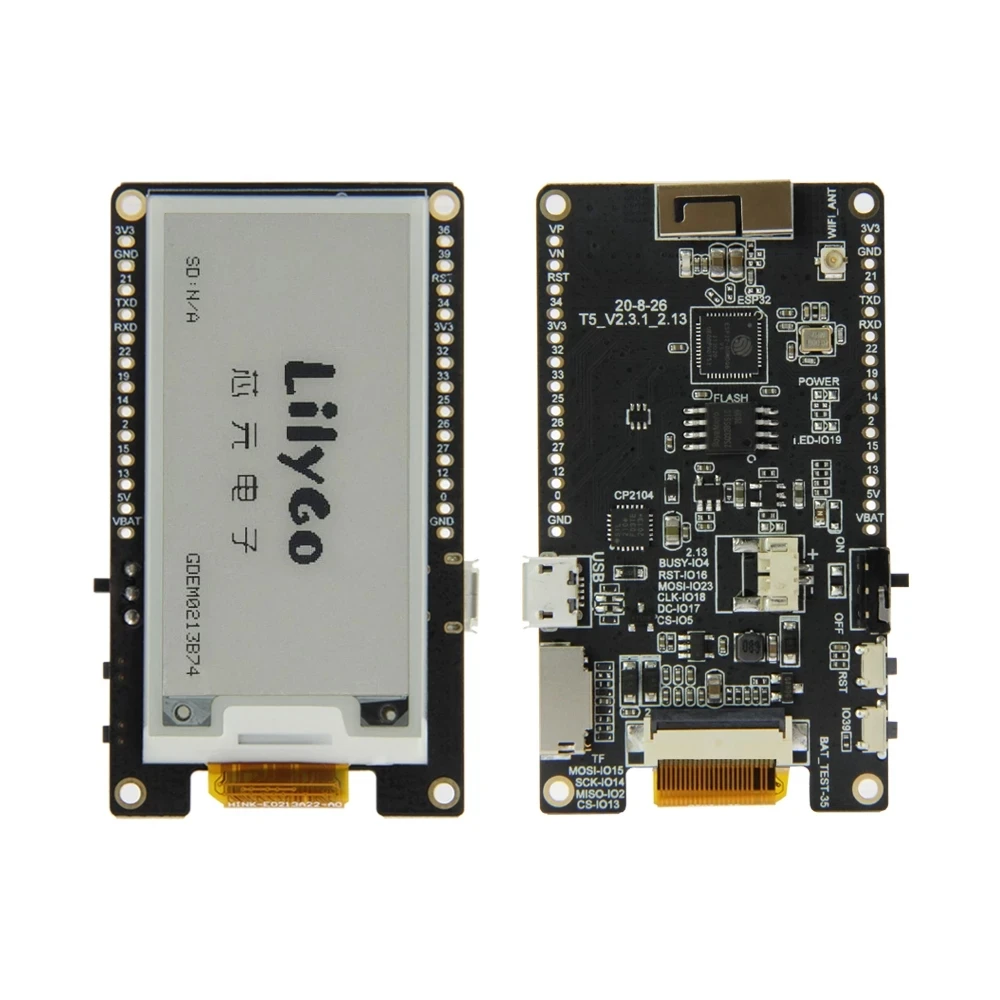 LILYGO®TTGO T5 V2.3.1 _ 2 13 дюймовый экран электронной бумаги новый чип драйвера |