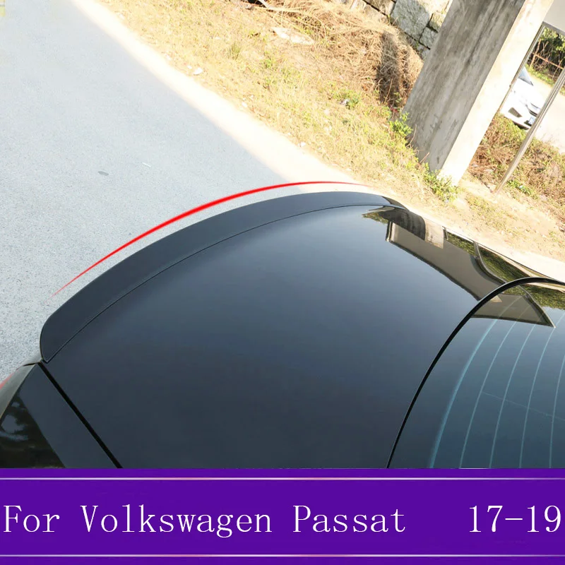 

ABS Plastic Exterior Rear Trunk Wing Boot Roof Lip Spoiler For Volkswagen Passat B8 European Version 2017-2019 Car Accessories