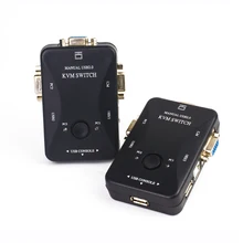 Aliexpress - 2 Ports KVM Switch USB VGA Converter Two In One Out Multi-Computer Sharing Mouse Keyboard Host Video Display