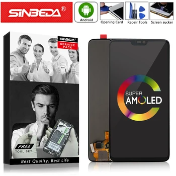 

AMOLED 6.28" Original For Oneplus 6 LCD Display Touch Screen Digitizer For OnePlus 6 Display For Oneplus6 LCD One Plus 6 1+6 LCD