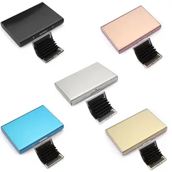 

RFID Credit Card ID Holder Travel Wallet Stainless Steel RFID for Women or Men